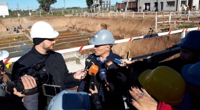 Aguas Santafesinas brindó detalles del avance de obra del Acueducto San Lorenzo