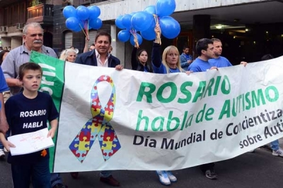Diputados participaron de las marchas en Rosario, Santa Fe y Rafaela por el día del autismo