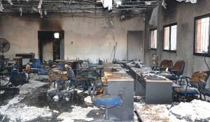 Se incendió el NAC de barrio Los Robles