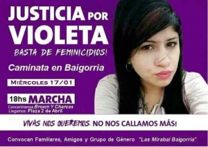 Convocan a una marcha por femicidio en Baigorria