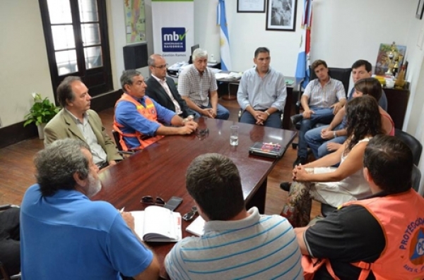 El municipio baigorriense y el gobierno provincial se reunieron para avanzar en tareas ante la crecida del río Paraná