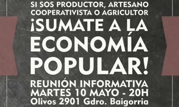 El Movimiento Evita de Baigorria invita a sumarse a la Economía Popular