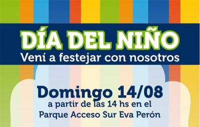 El municipio de Baigorria festejará el Día del Niño a lo grande