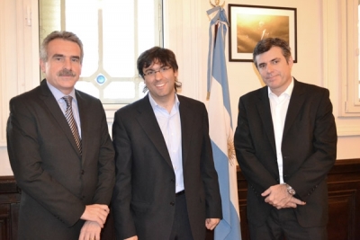 Rossi y José Luis Freyre se reunieron con Diego Bossio para desarrollar acciones específicas en Venado Tuerto