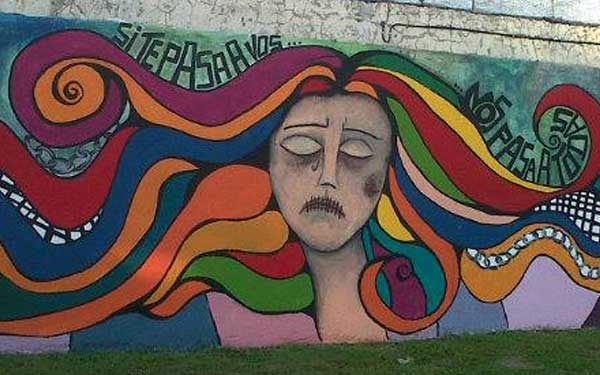 Se pintó un mural en conmemoración por “Día Internacional de la No Violencia Contra las Mujeres”