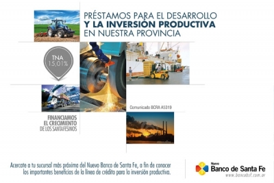 Ya son 1300 las Pymes santafesinas precalificadas para recibir los créditos para la inversión productiva del Nuevo Banco de Santa Fe