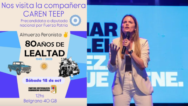 Caren Tepp visitará la ciudad en el marco de su campaña nacional