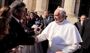 El papa Francisco a familiares de 18J: "De mí esperen todo"