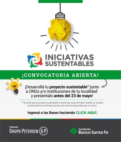 La Fundación Banco Santa Fe lanzó el tercer consurso de iniciativas sustentables
