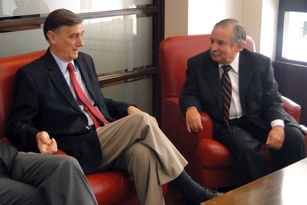 Binner saludó al nuevo presidente de la DAIA, Julio Schlosser