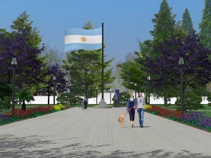 Sigan las obras de recuperación de la Plaza 9 de julio