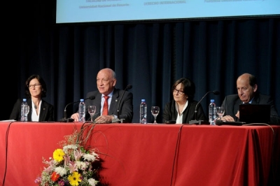 Bonfatti presidió la apertura del Congreso Argentino de Derecho Internacional en Rosario