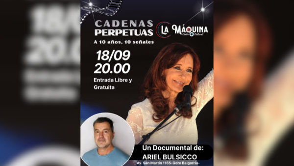 Presentan “Cadenas perpetuas” en el Centro Cultural La Máquina