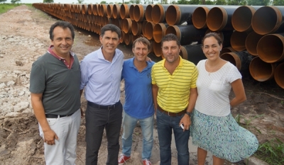 Ramos visitó el obrador del GNEA en San Justo y destacó obras de infraestructura que realiza el gobierno nacional en San Fe