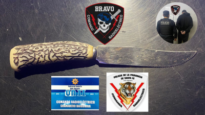 Amenazó con un cuchillo a una mujer que hacía gimnasia y fue detenido