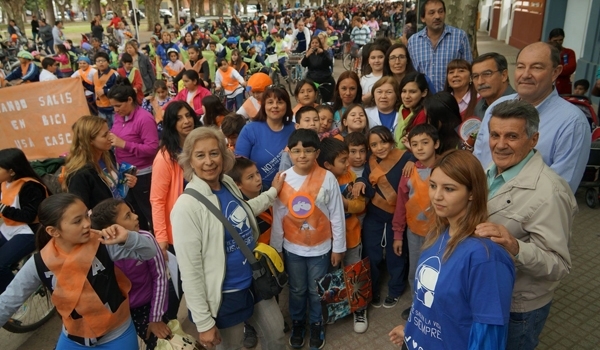 Gran bicicleteada contra la contaminación y a favor de la responsabilidad vial