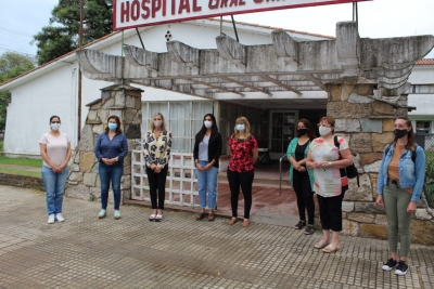 La senadora Sacnún inició la jornada homenajeando a las trabajadoras del hospital General San Martín de Firmat