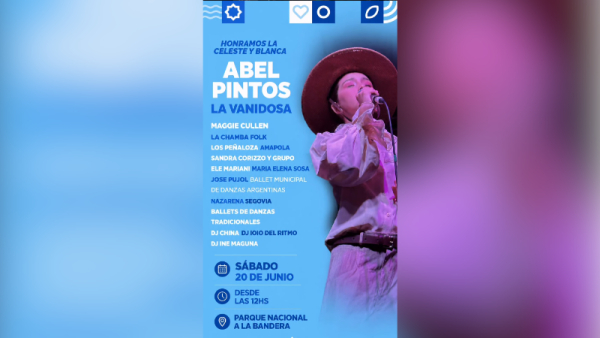 Nazarena Segovia cantará en el Monumento a la Bandera