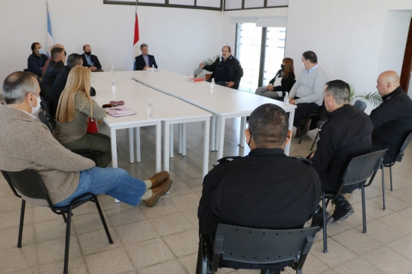 Reunón de seguridad en Estación Esperanza