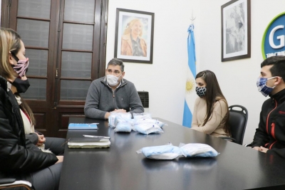 Importante donación de barbijos al Municipio de Granadero Baigorria