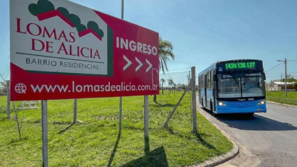 La línea 143 llegará a Lomas de Alicia
