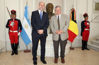Perotti recibió al embajador de Bélgica en Santa Fe