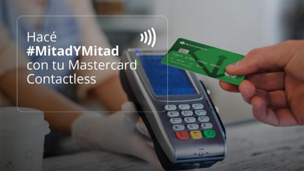 50% de descuento en supermercados con la tarjeta Mastercard Contactless de Banco Santa Fe