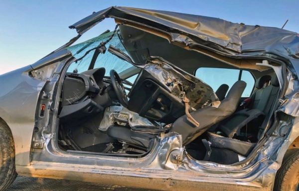 Impactante choque en autopista Rosario-Santa Fe