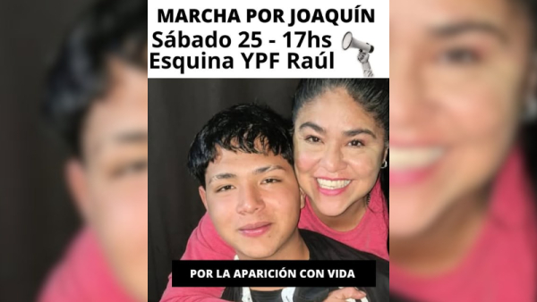 Convocan a una movilización por la aparición de Joaquín Fiant en Baigorria