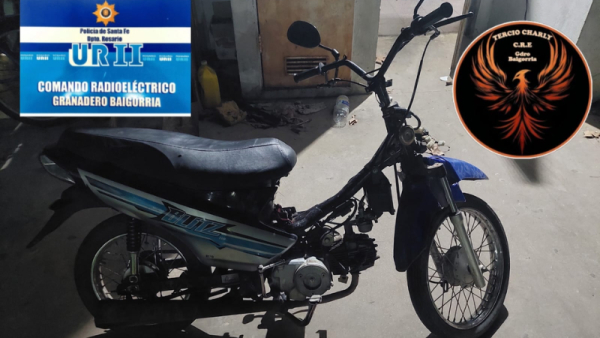 Un joven es detenido por circular con una moto robada