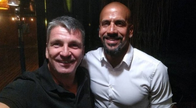 Juan Sebastián Verón estuvo en Baigorria