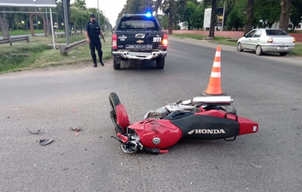 Accidente en San Martín y Silvestre Begnis