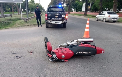 Accidente en San Martín y Silvestre Begnis
