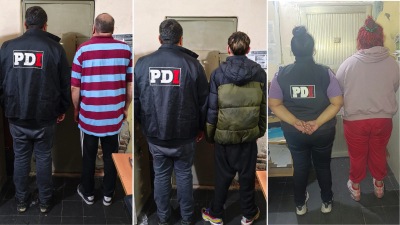 Cinco allanamientos por amenazas con armas de fuego: tres personas fueron aprehendidas